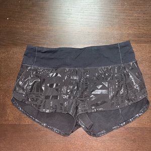 Lululemon speed up shorts size 4